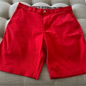 Walter Hagen Vibrant Red Flat Front Golf Shorts size 36